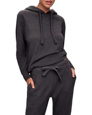 Eberjey Boucle Pants Graphite Relaxed Fit Drawstring Jogger Ddr2675 - Black