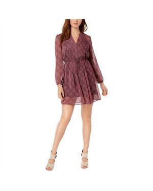 Maison Jules Printed Fit And Flare Mini Dress - Red