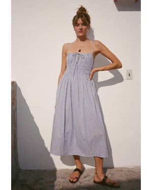 Ciao Lucia Gabriela Striped Midi Dress - Gray