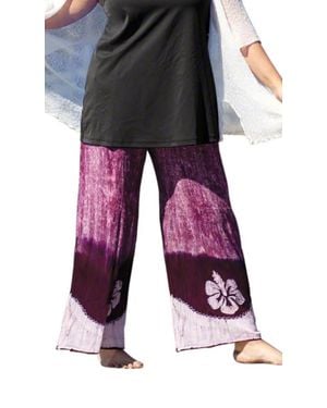 On The Plus Side Drawstring Cotton Rayon Pants - Pink