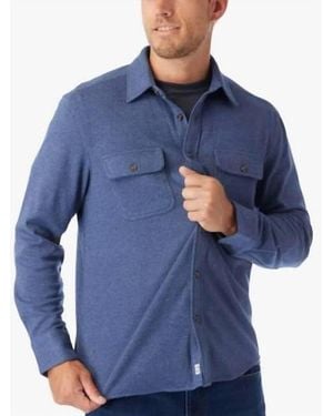 Fair Harbor Dunewood Flannel Button-Up Shirt - Blue