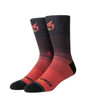 Stance Nba Miami Heat Check Gaming 2K Crew Socks - Red