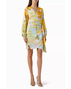 Never Fully Dressed Sky Mini Vienna Dress - Yellow