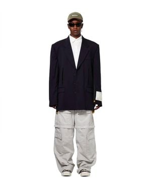 Off-White c/o Virgil Abloh Sport Coat Blazer - Blue