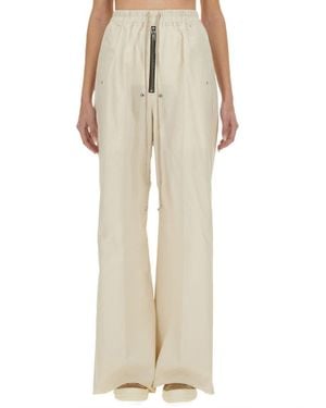 Rick Owens Wide Leg Pants - Natural