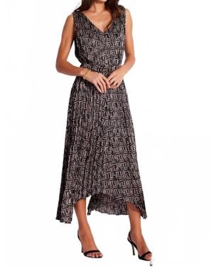 Bishop + Young Highbrow Pleated Dress - Black