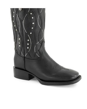 Forastero Durable Leather Boots - Black