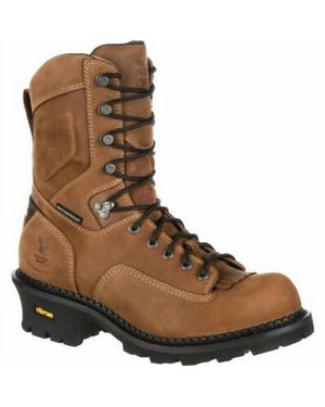 Georgia Boot Comfort Core Logger Waterproof Work Boot - Brown