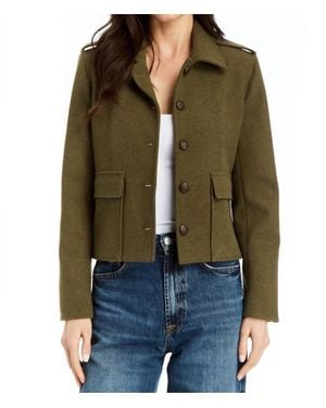 Drew Minty Double Faced Flannel Jacket - Green