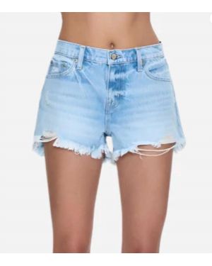 Pistola Gigi Low Rise Cut Off Shorts - Blue
