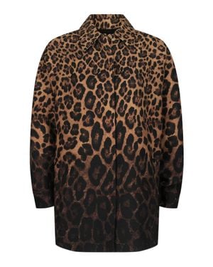 Valentino Animalier Ombré Shirt Jacket - Multicolor