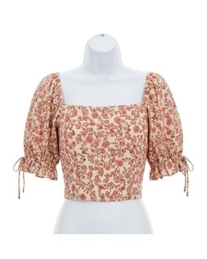 Z Supply Moira Floral Top - Pink