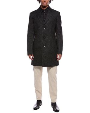 BOSS Boss Hyde Wool-Blend Coat - Black