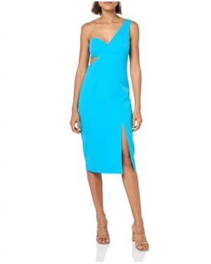 BCBGMAXAZRIA Gryffyn One-Shoulder Dress - Blue