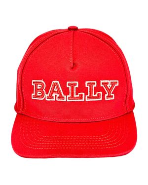 Bally Logo River Baseball Cap 630780 - Red