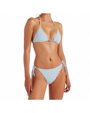 Hunza G Gina Beaded Bikini - Blue