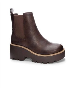 Dirty Laundry Rabbit Nubuck Booties - Brown