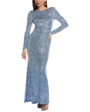 Eliza J Sequin Maxi Dress - Blue