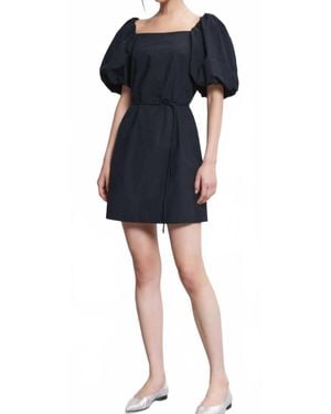 Ottod'Ame Poplin Short Dress - Black