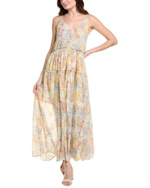 LaBiz Tiered Maxi Dress - Natural