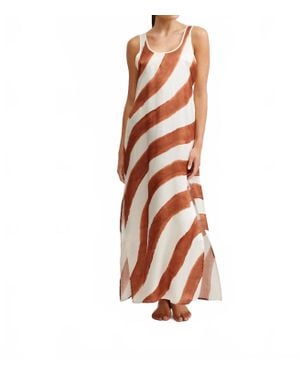 Aston Studio Poppy Scoop Maxi Dress - White