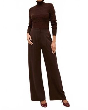 Marie Oliver Macbee Wide Leg Pants - Brown