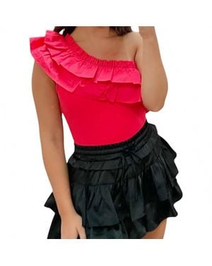 Day + Moon Life Of The Party Bodysuit - Red