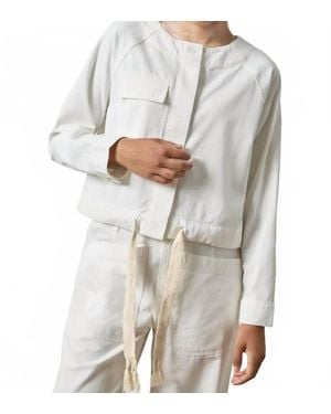 Lilla P Drawstring Jacket - White