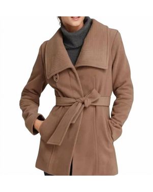 Andrew Marc Captive Wool Jacket Coat - Brown