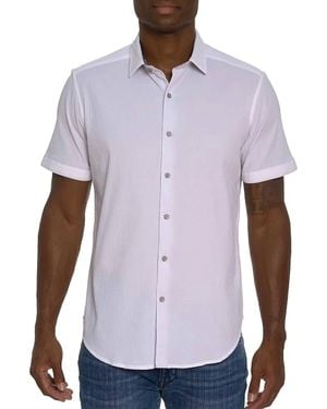 Robert Graham Shark Bite Short Sleeve Shirt - White