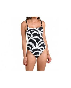 La Blanca Woven Shadows Lingerie One Piece - Black