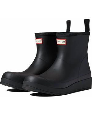 HUNTER Play Short Backstrap Rain Boot - Black