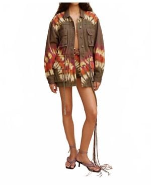 ALÉMAIS Marilyn Denim Jacket - Orange