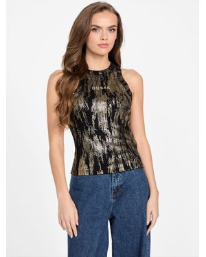 Guess Xinea Shimmer Tank - Blue