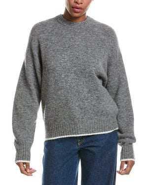 Madewell Cloudsoft Drop-Shoulder Wool & Alpaca-Blend Sweater - Gray