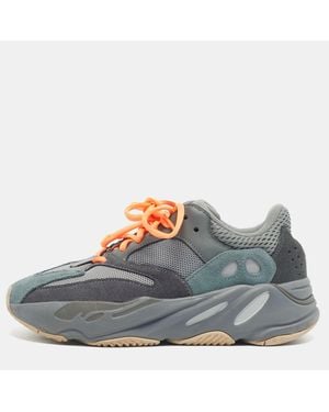 Yeezy Boost 700 Size 38.5 Canvas Leather And Suede Low Top Sneakers - Gray