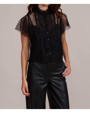 Lucy Paris Dutchess Lace Top - Black