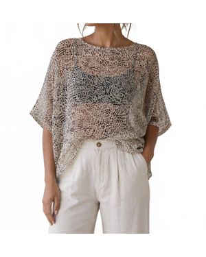 Kld. Signature Sheer Top - Gray