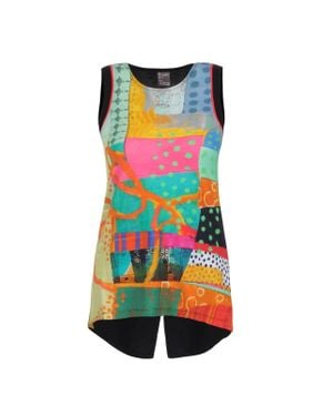 Dolcezza Simply Art Jane Davies Knit Tunic - Red