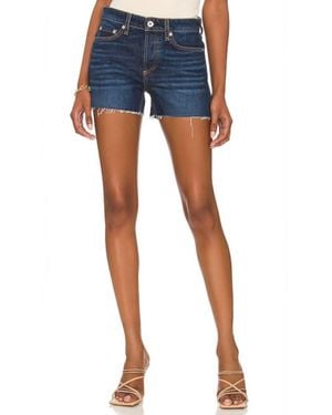 Rag & Bone Dre Low-Rise Denim Shorts - Blue