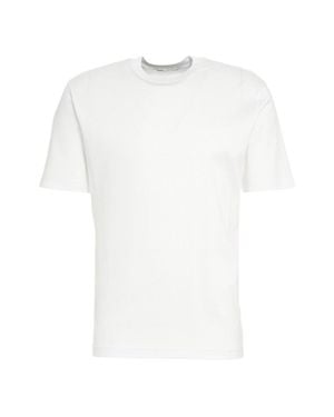 STEFAN BRANDT Eli Super T-Shirt With Classic Crew Neck And Subtle Details - White