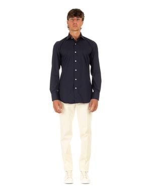 Finamore 1925 Mini Tailored Shirt For - Blue