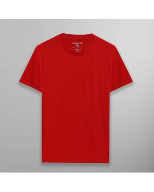 Members Only Oversized Crew Neck T-Shirt - Red