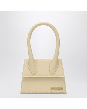 Jacquemus Le Chiquito Moyen Ivory Leather Bag - White