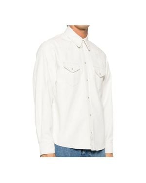 Bally Denim Button Down Shirt - White