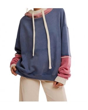 Free People Snug Bonnet Sweatshirt - Blue