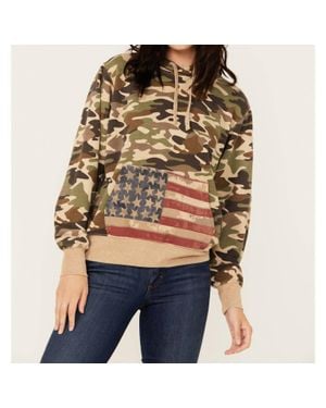 Ariat Rodeo Quincy Wild West Usa Hoodie - Brown