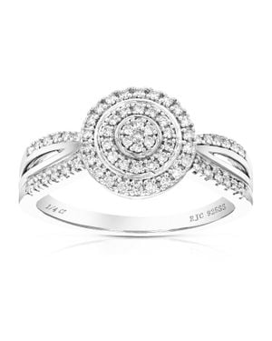 Vir Jewels 1/4 Cttw Lab Grown Diamond Engagement Ring - Metallic