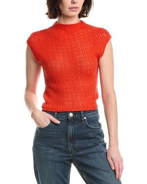 Rag & Bone Tana Wool Sweater - Red