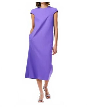 Tibi Ultra Stretch Knit Dress - Purple